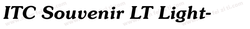 ITC Souvenir LT Light字体转换